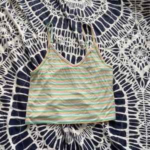 colorful crop tank from american eagle